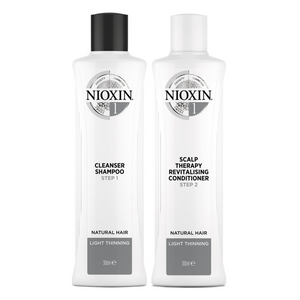 Nioxin System 1 shampoo and conditioner bundle 300ml